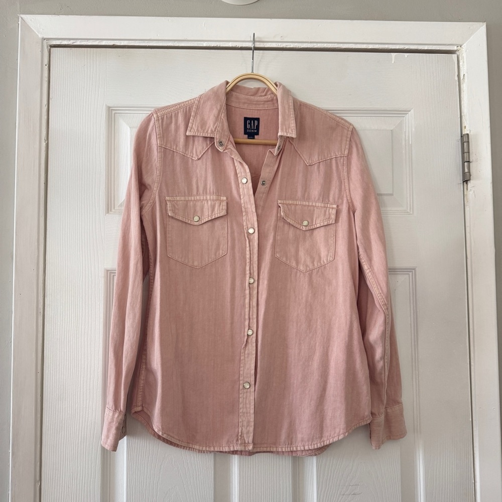 GAP Denim Light Pink Shirt